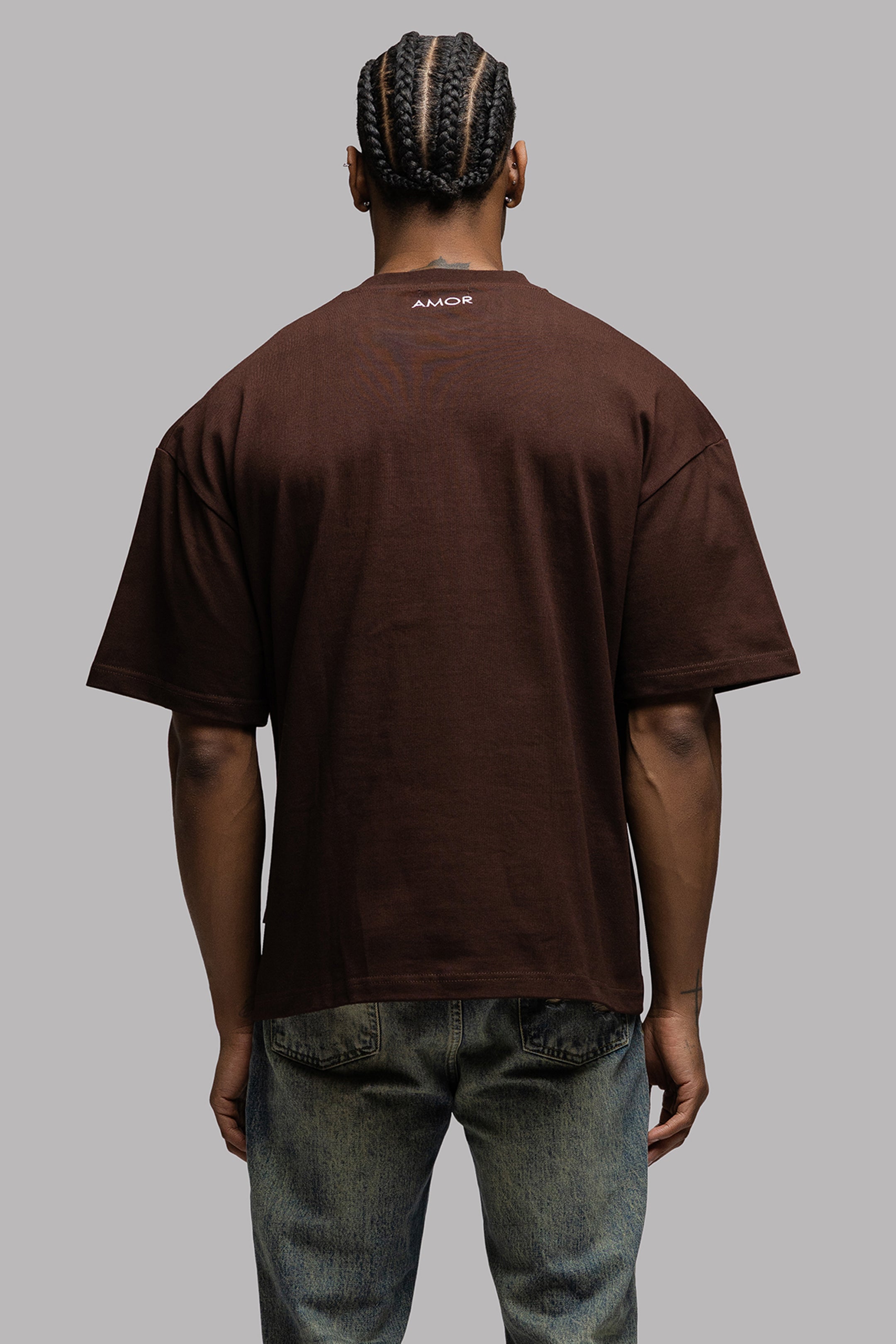 THE ATHLETE TEE IN CHOCO BROWN