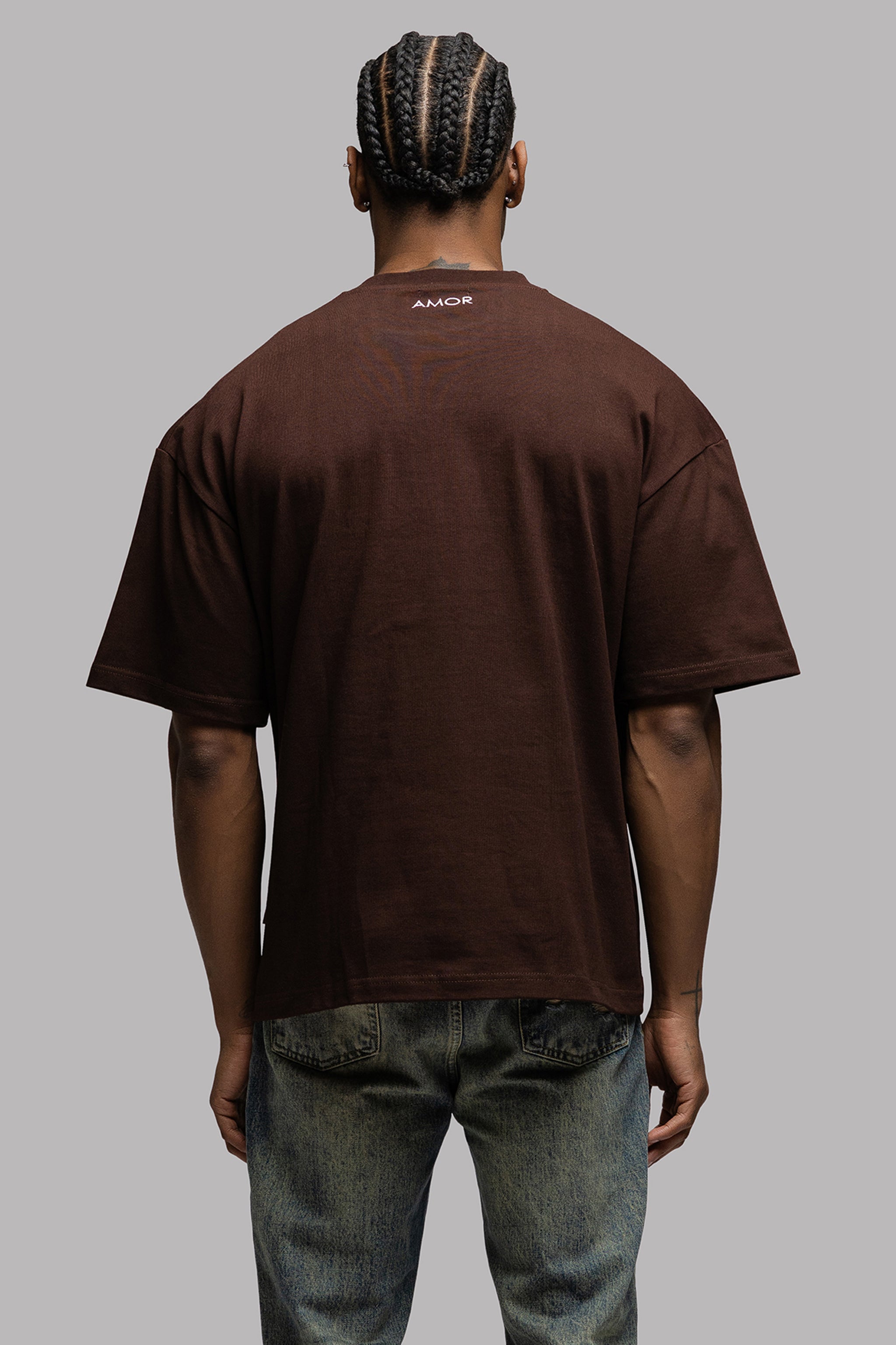 THE ATHLETE TEE IN CHOCO BROWN