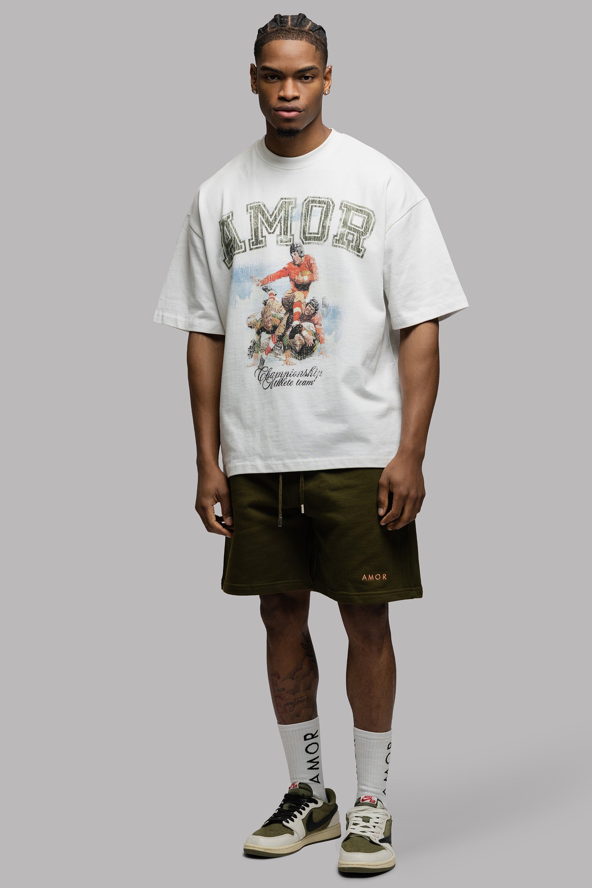 AMOR RUGBY TEE IN WHITE
