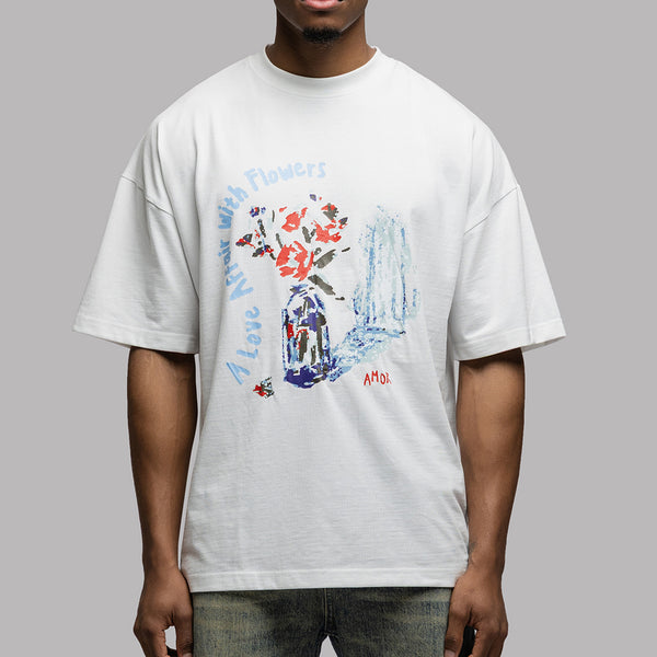 ★OAMC★ Flora Short Sleeve T-Shirt White 22A28OAJ10100 OAMC Flora T-Shirt in White | LN-CC