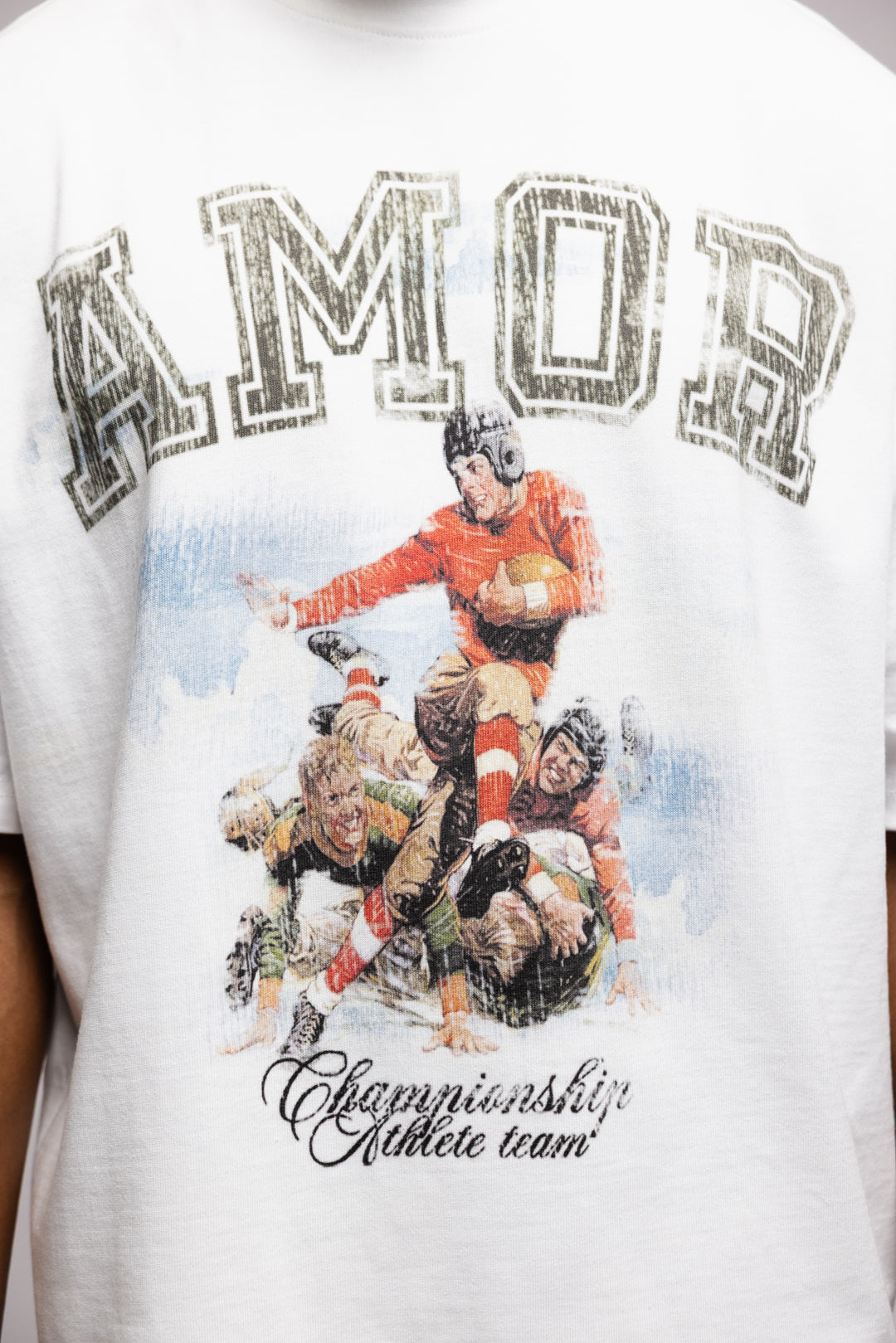 AMOR RUGBY TEE IN WHITE